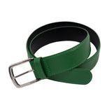 Bronze 56k Logo Leather Belt Green